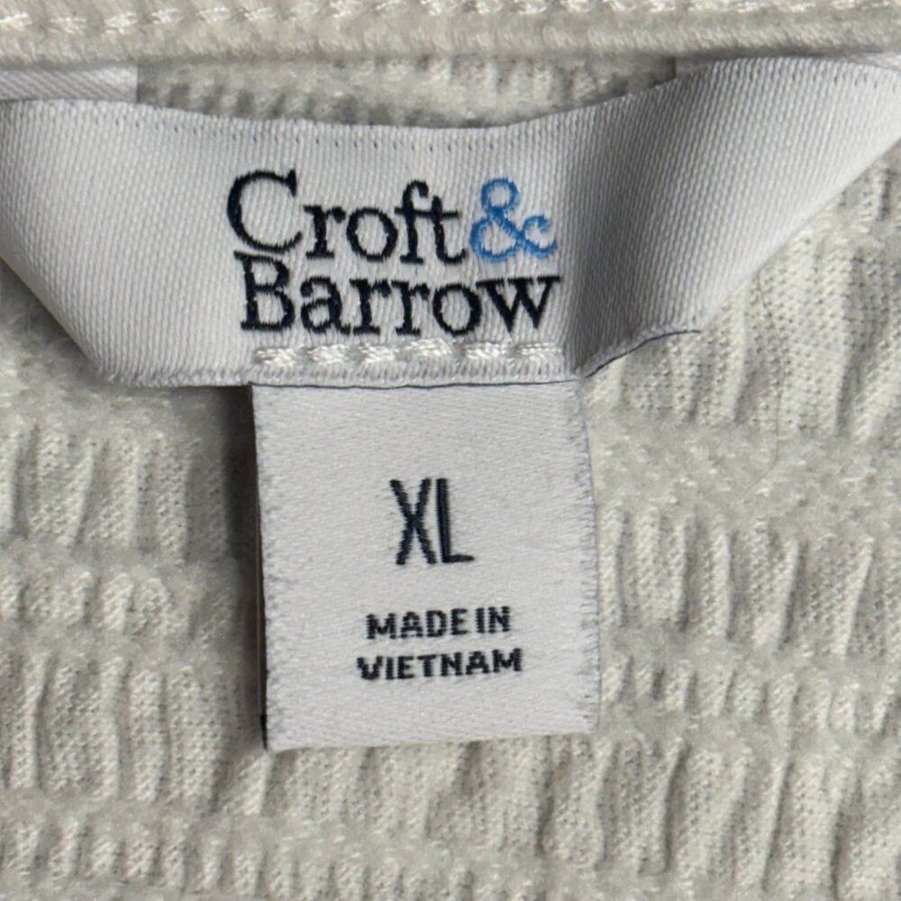 Croft & Barrow Tank Size XL White EUC - Picture 5 of 6